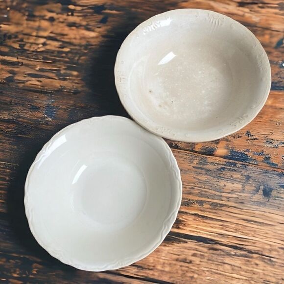 Vintage SHABBY DECOR Haviland Ranson & HR Willey China Serving 2 Bowl Bundle - Picture 1 of 16